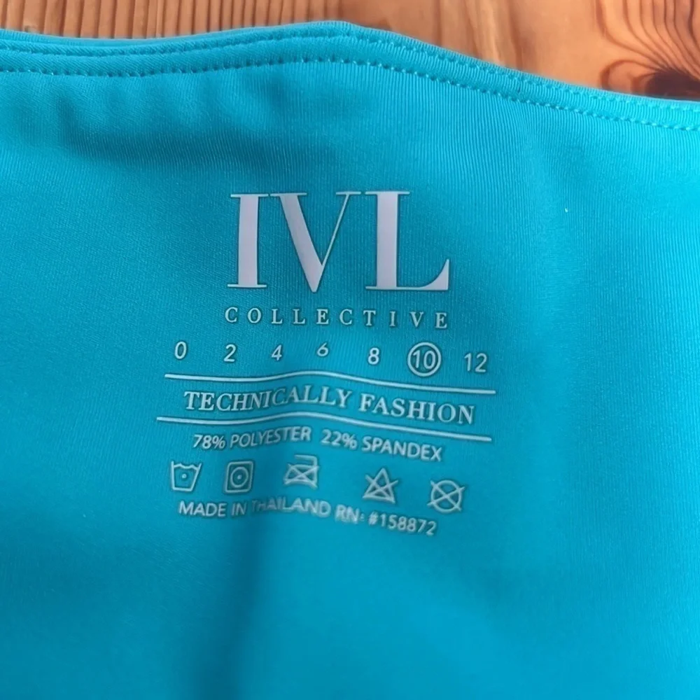 Nordstrom IVL Collective Ceramic turquoise Biker shorts NWT JB - Picture 6 of 6